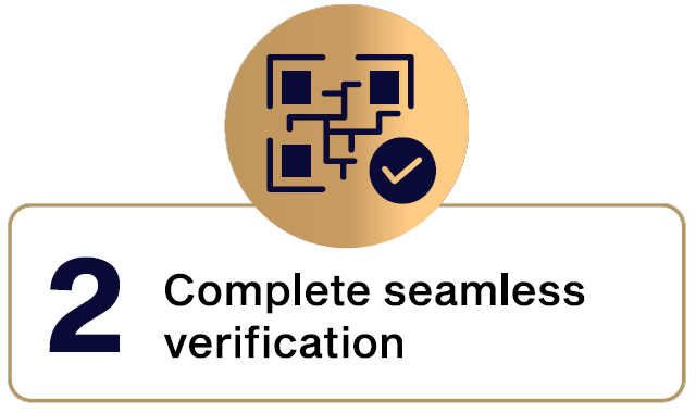 Complete seamless verification